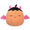 8-Inch Margie the Pastel Orange Pumpkin in Pink Devil Costume - 1