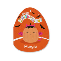 8-Inch Margie the Pastel Orange Pumpkin in Pink Devil Costume - 4