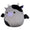 12-Inch Bridgette the Grey and Black Cow Bat - 2