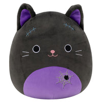 Autumn the Black Cat with Purple Belly - 0