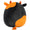 14-Inch Jefferson the Black and Orange Cow - 4