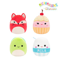 Micromallows 4-Pack - Fifi Fox, Henry Turtle, Melly Milk Carton, Clara Cupcake - 0