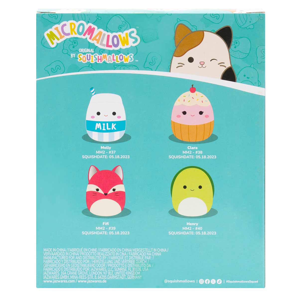 Set Di 8 Micromallows Squishmallows - Mini Peluche Micro Dimensioni, Nuovi In Scatola, Multicolore - Foto 4