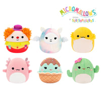 Micromallows 6-Pack – Archie Axolotl, Bimbi Clown, Lucy-May Llamapegacorn, Maritza Cactus, Maya Sundae, Rodry Bearded Dragon - 0