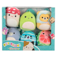 Micromallows 6-Pack – Danny Dinosaur, Dane Dragon, Malcolm Mushroom, Lena Guava Fruit, Leonard Lion, Noah Seal - 1