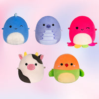 Micromallows 5-Pack - Tew Water Bear, Connor Cow, Plath Love Bird, Brody Dinosaur, Lasla Octopus - 2