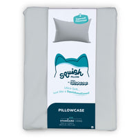 “Solid Slumber” Light Grey SquishPillow Pillowcase (Standard Size) - 1