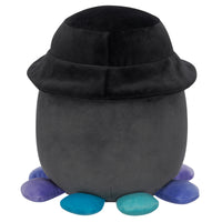 8-Inch Yoko the Charcoal Grey Octopus with Bucket Hat - 3