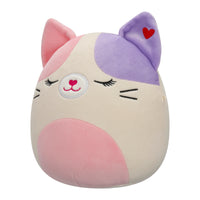 8-Inch Nell the Pink And Purple Calico Cat - 1