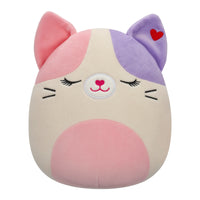 8-Inch Nell the Pink And Purple Calico Cat - 0