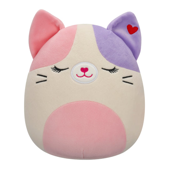 8-Inch Nell the Pink And Purple Calico Cat