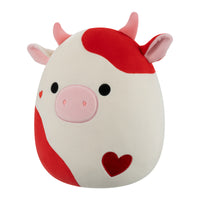 12-Inch Idris the Red and Off-White Cow - 1