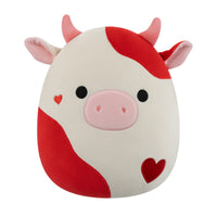 12-Inch Idris the Red and Off-White Cow - 0