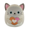 12-Inch Felton the Siamese Cat Holding Heart Churro