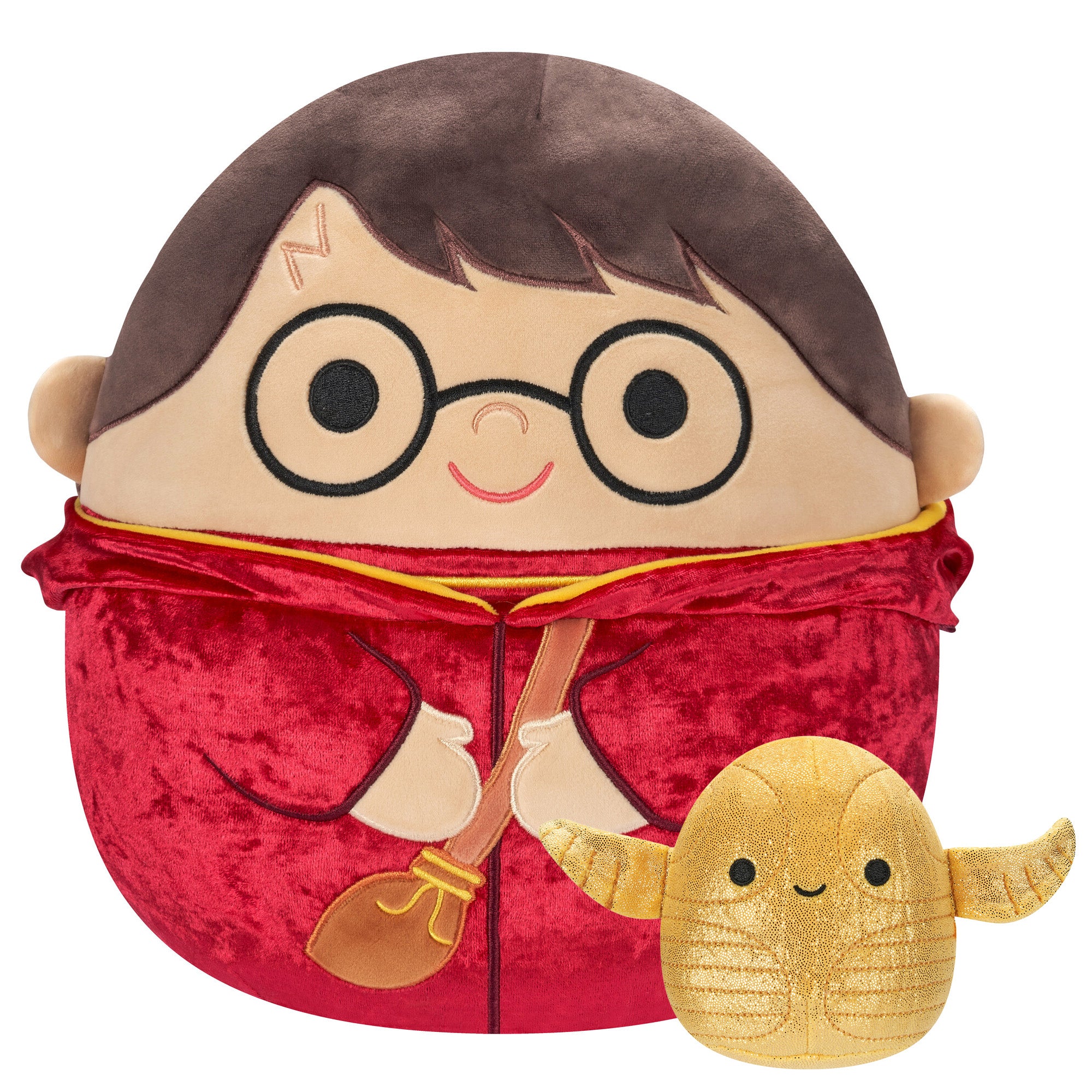 Squishmallows 12-Inch Harry Potter and 4-Inch Golden Snitch 2-Pack