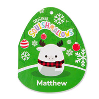 16-Inch Matthew the White Moose with Glitter Antlers - 4