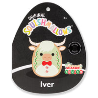 Squishmallows Iver the Holiday Cookie Highland Cow Bundle - 2