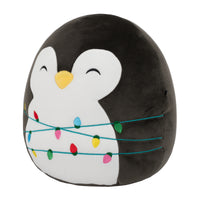 12-Inch Luna the Black Penguin with String Lights - 1