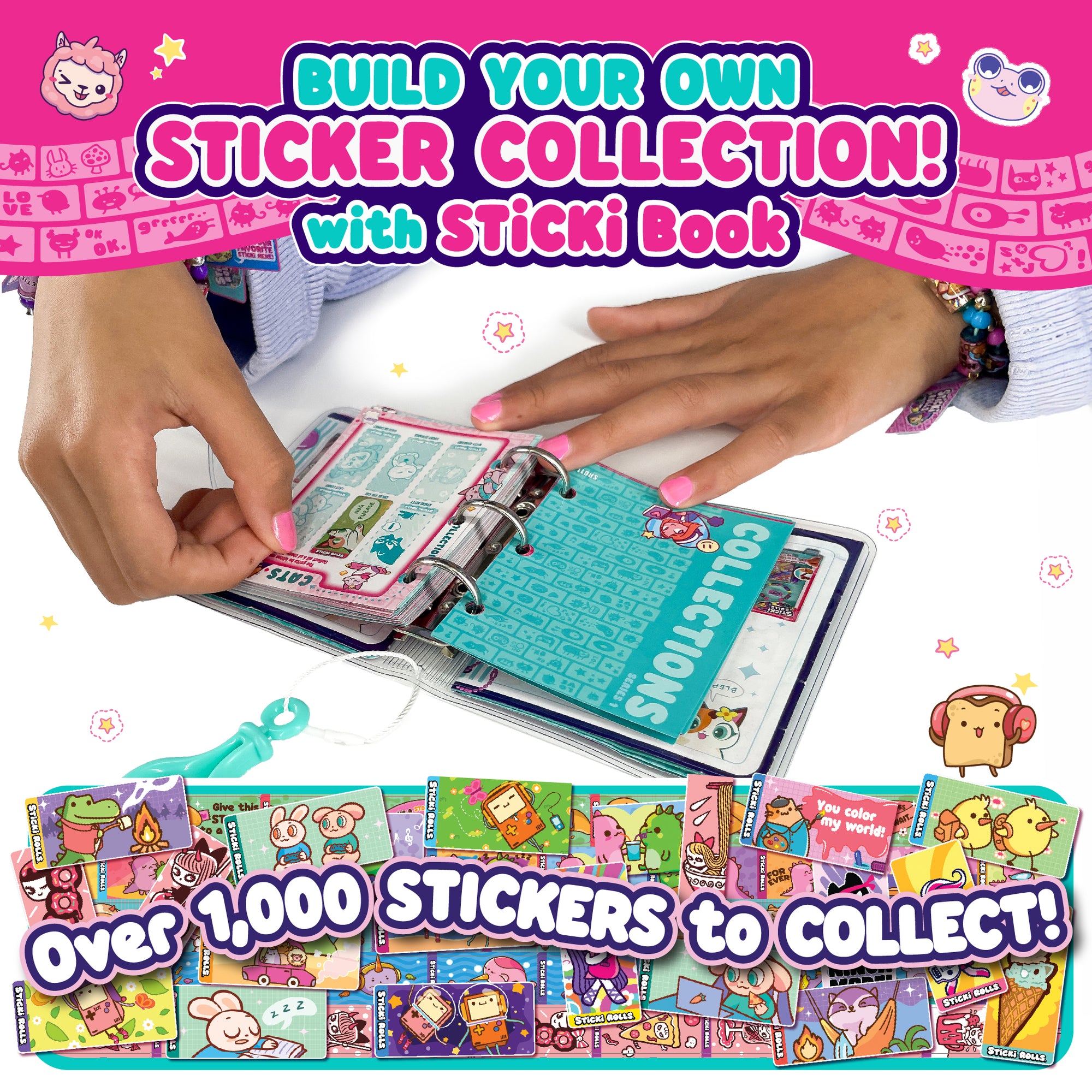 Sticki Rolls Wearable Bracelet & Sticki Book | Jazwares