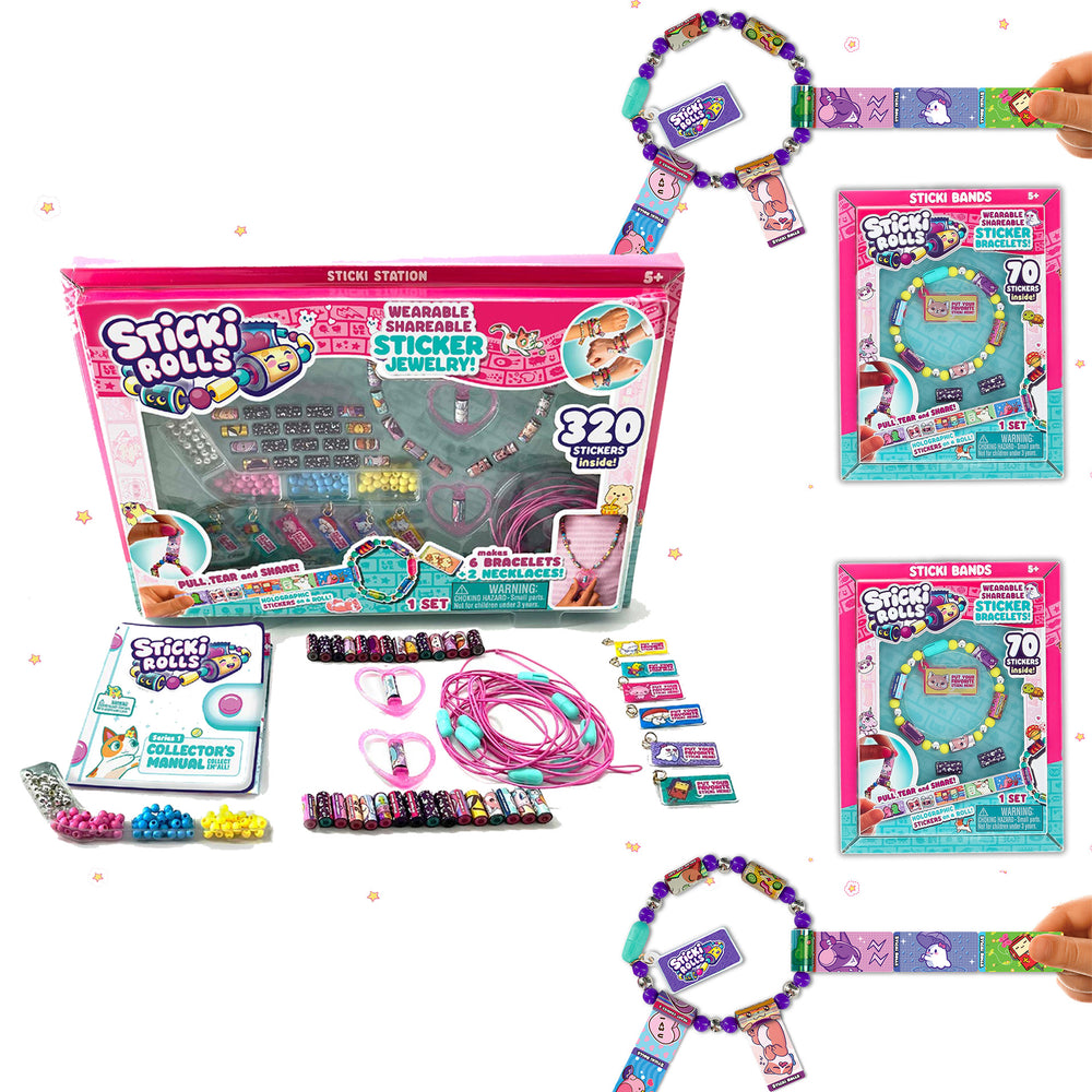 Sticki Rolls Sticki Station &amp; Sticki Bands Bundle - 1