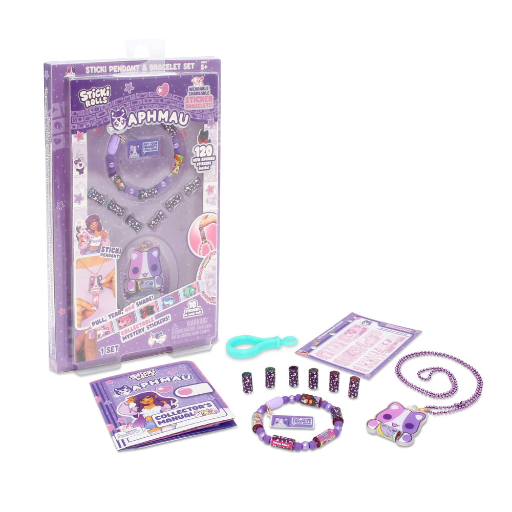 Sticki Rolls x Aphmau Pendant &amp; Bracelet Set - 1