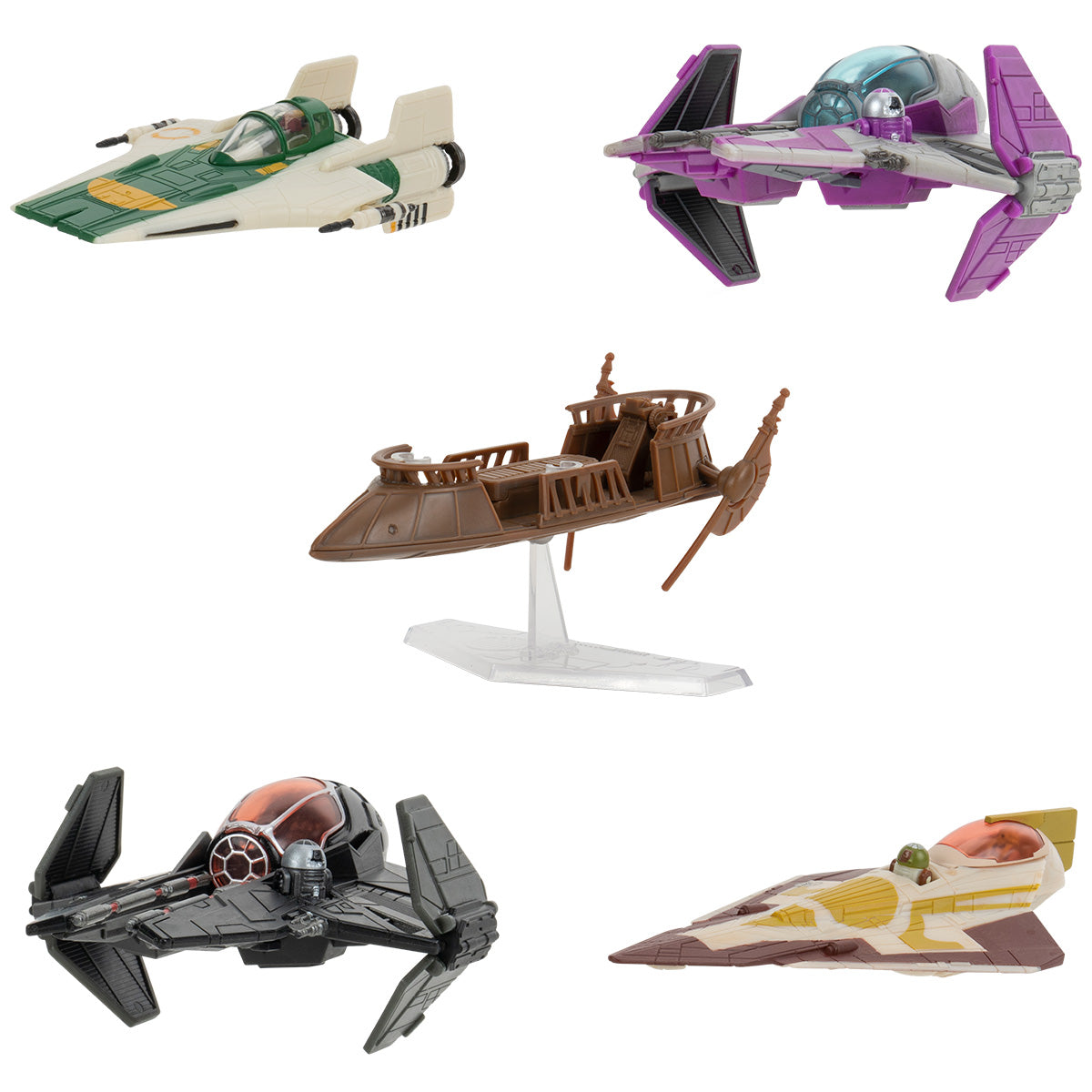 Star Wars Micro Galaxy Squadron - V-Wing Starfighter 7.6cm Avec Figurines Clone Pilot Et R4-P17 - 3