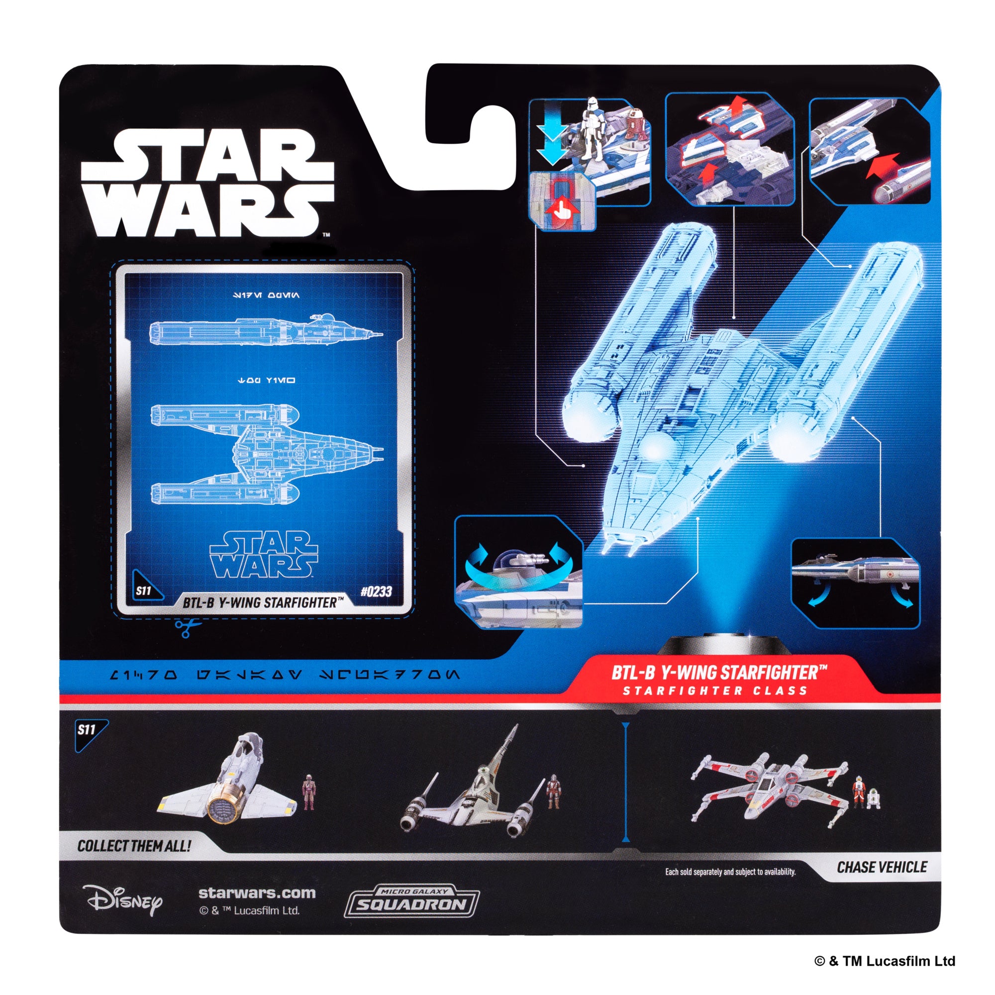 STAR WARS™ Micro Galaxy Squadron BTL Y-wing | Jazwares Vault