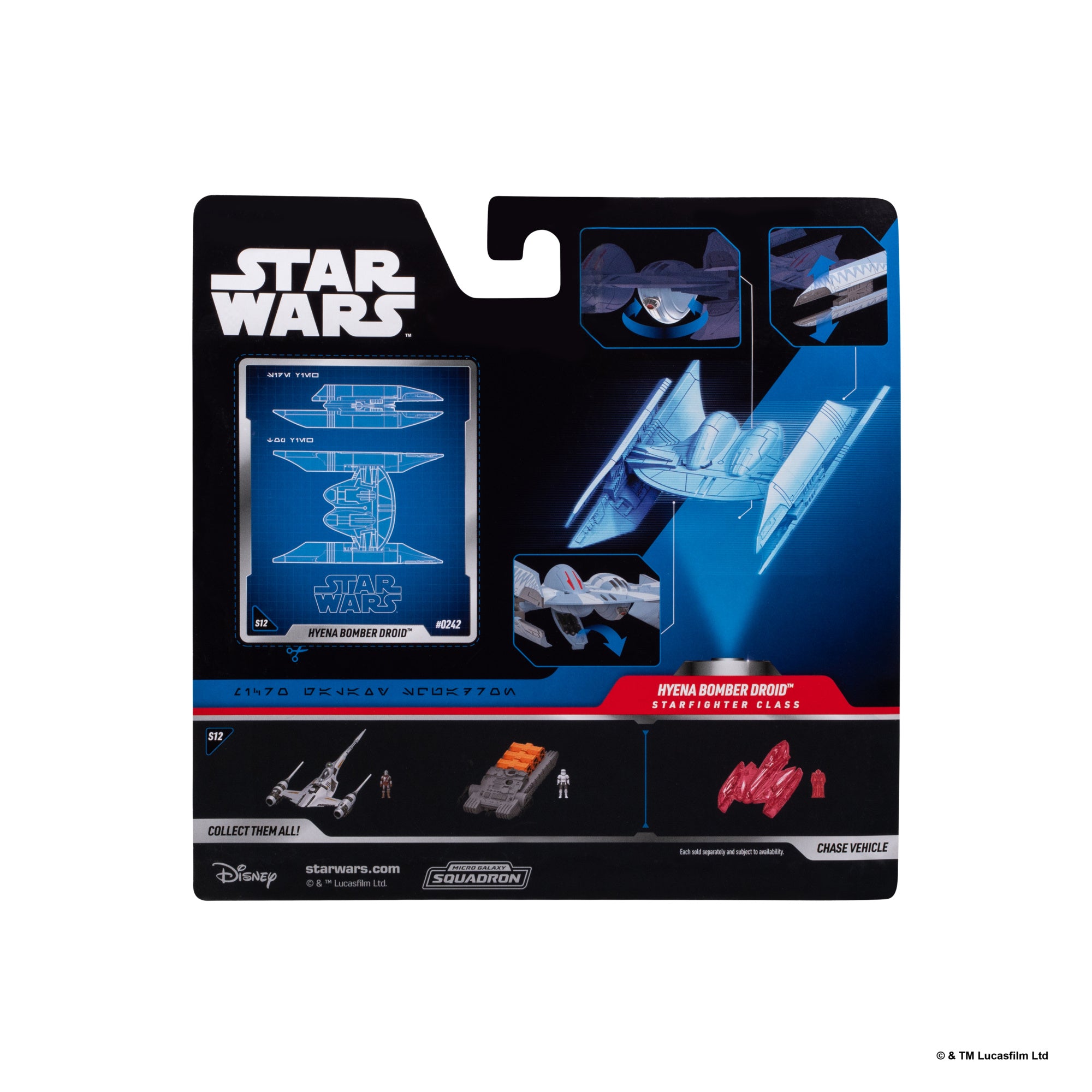 スター・ウォーズ STAR WARS™ Micro Galaxy Squadron Hyena Bomber | Jazwares Vault