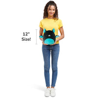 12-Inch Aldous the Black and Teal Fruit Bat - 6