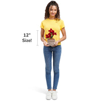 Greenhouse by Russ 12-Inch Poinsettia Plant Plush - 3