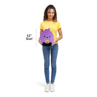 12-Inch Jordon the Purple Ghost Holding Jack O'Lantern - 6