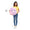 20-Inch Suri the Pink Tie-Dye Cow - 7