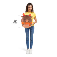 16-Inch Patterson the Moose with Orange Scarf - 6