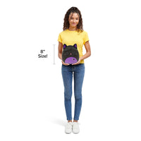 Autumn the Black Cat with Purple Belly - 6