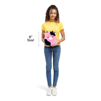 8-Inch Pollyanna the Black and Pink Cow - 6