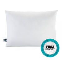 SquishPillow Firm Density Bed Pillow and Pillowcase Cover 2-Pack - 1