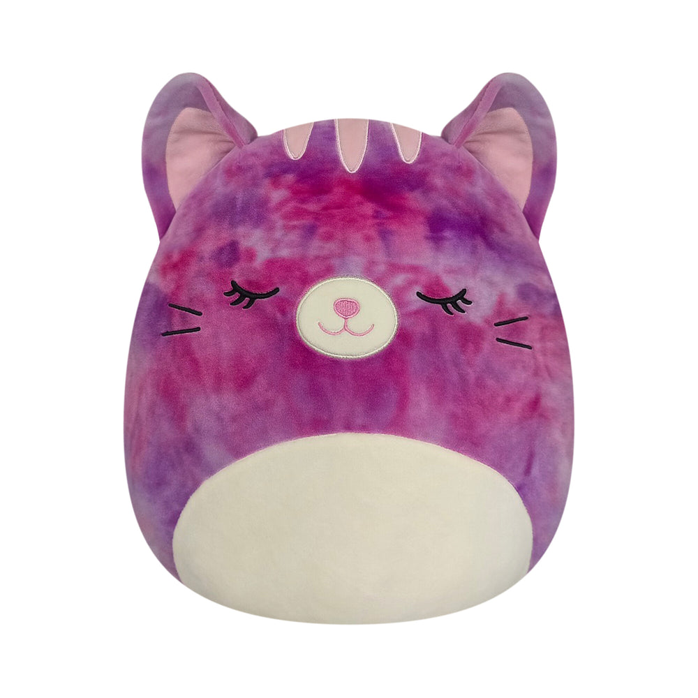 14-Inch Caeli the Purple Tie-Dye Tabby Cat - 1