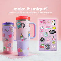 Squishmallows Sticker Bomb Tumbler with Straw - 4